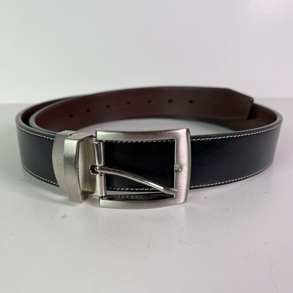 Swiss Gear Belt Black Genuine Leather Metal Buckle Modern 40‎ inch City Business
